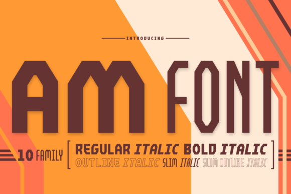 AM: The Premium Display Font Built for Modern Marketing Campaigns