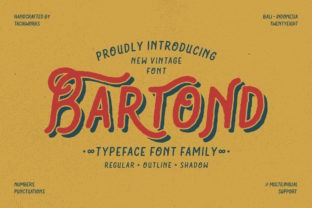 Bartond: A Vintage Display Font for Real Branding Work