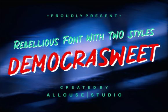 Democrasweet: A Display Font for Creative Hands