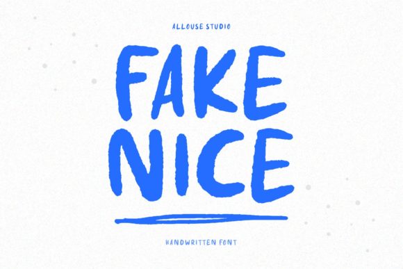 Fake Nice: A Bold Display Font for Editorial Personality