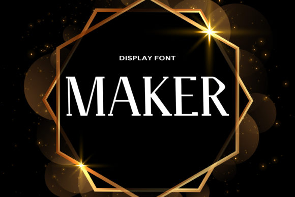 Maker: A Bold Display Font for Modern Digital Projects
