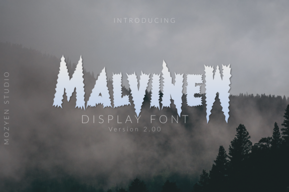 Malvinew 2.00: A Display Font for Web Personality