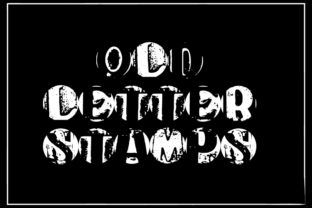 Old Letter Stamps: A Vintage Font for Authentic Creations