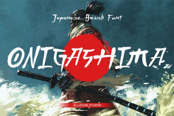 Onigashima: A Bold Brush Font for Editorial Impact