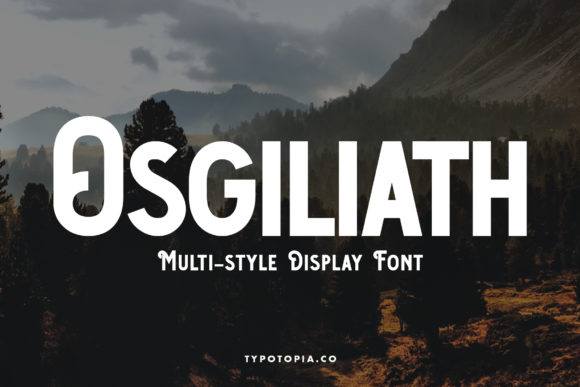 Osgiliath: A Bold Display Font for Handmade Brands