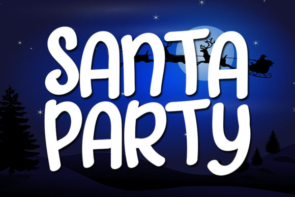 Santa Party Font: A Quirky Tool for Crafters and Product Creators