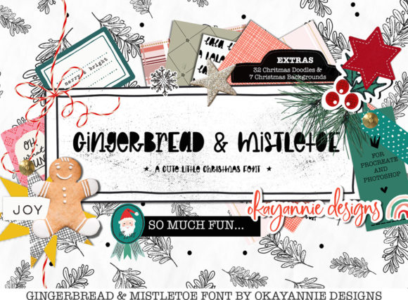 The GingerBread Mistletoe Font in Real Branding Projects