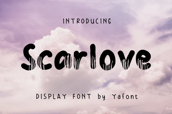 The Scarlove Font: A Creative Spark for Your Crafted Products