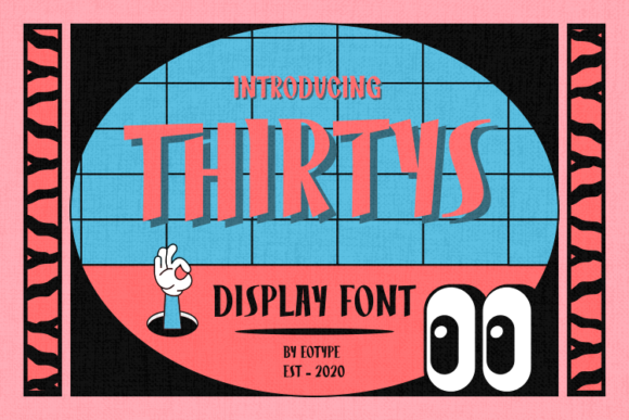Thirtys: A Casual Display Font for Modern Digital Interfaces