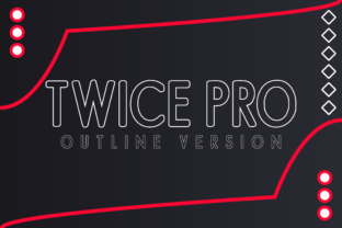 Twice Pro Outline: A Display Font for Building Your Brand Identity